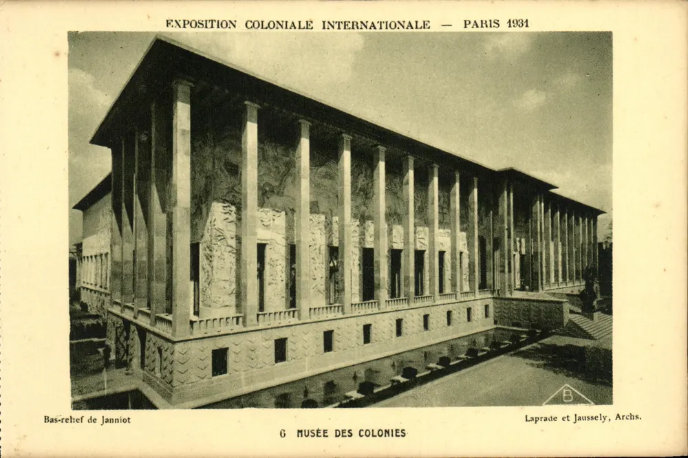Museum der Kolonien — Internationale Kolonialausstellung — Paris 1931 — Laprade et Jaussely, Archs. - Vorderseite