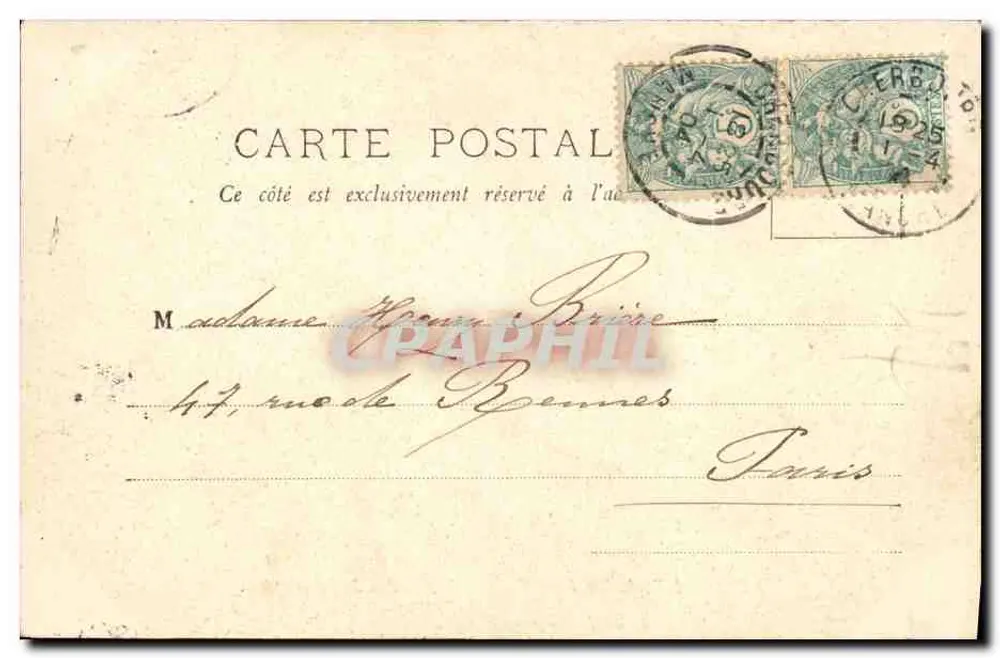 Explosion einer 10 kg Fulmi-Cotton-Torpedos in Cherbourg — Ausgabe 616 — Verleger A. Bongrain - Rückseite