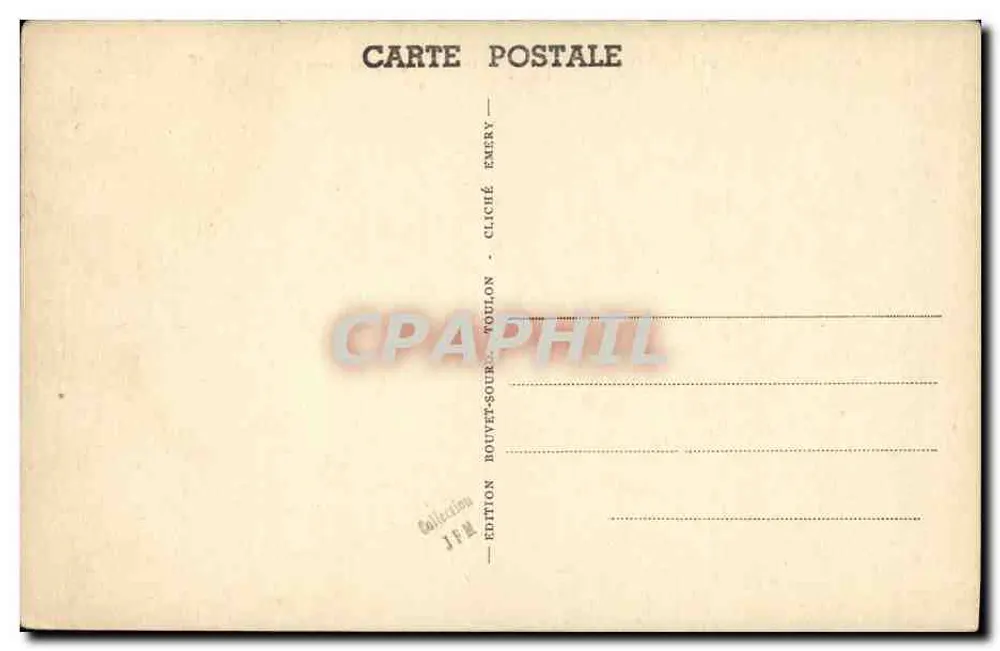 10.000-Tonnen-Kreuzer in hohem Seegang — Serie 214 — Edition Bouvet-Sour & Toulon - Rückseite