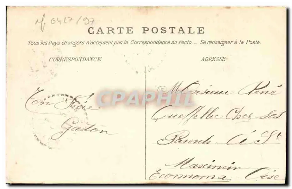 Le Bouvet — Kreuzer der französischen Marine — Edition Maison Ratti, Neuankäufe, Cherbourg - Rückseite