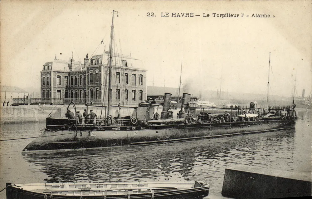 Le Havre — Der Torpedoboot « Alarme » — Verlag E.L.D. Nr. 22 - Vorderseite
