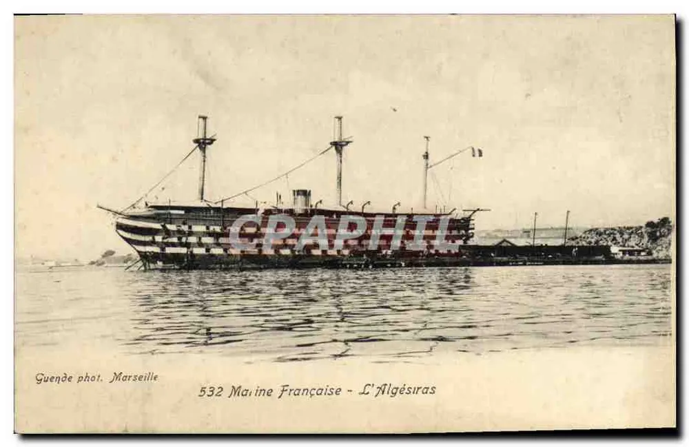 Algésiras — Französische Marine — Guende phot. Marseille n°532 - Vorderseite