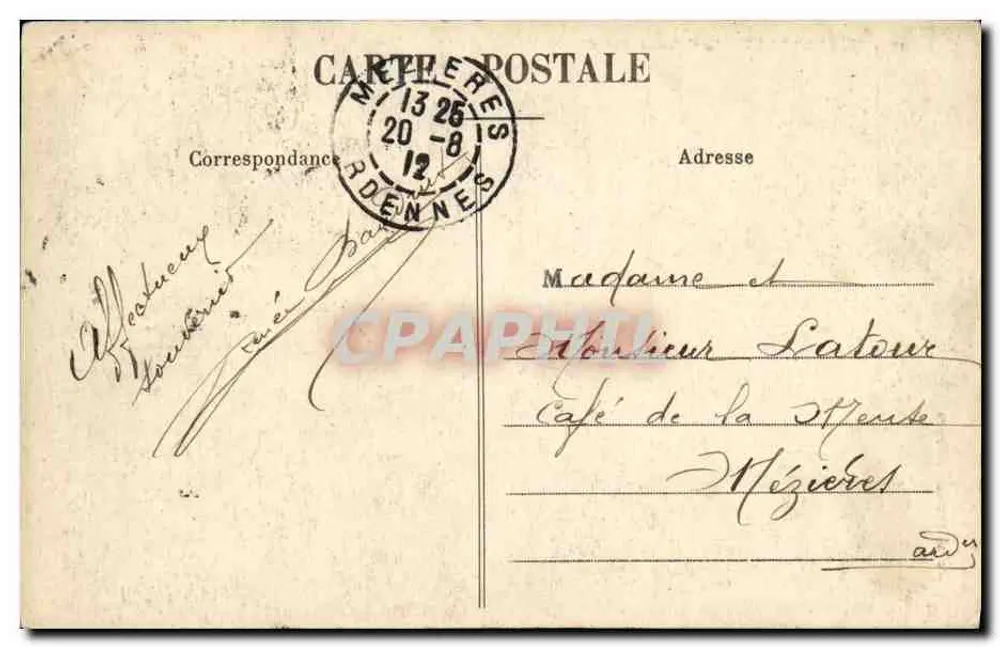 Saint-Nazaire — Der Panzerkreuzer Admiral-Aube — Sammlung Delaveau, Saint-Nazaire - Rückseite