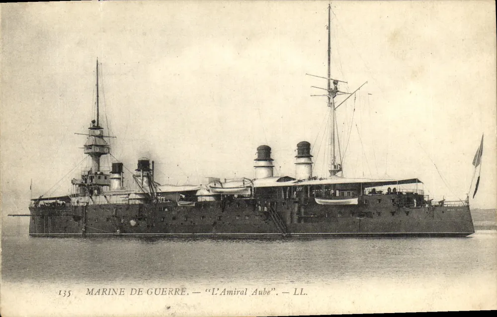 Marine — Der Admiral Aube — LL. — Éditeur : LL. — N° 135 - Vorderseite