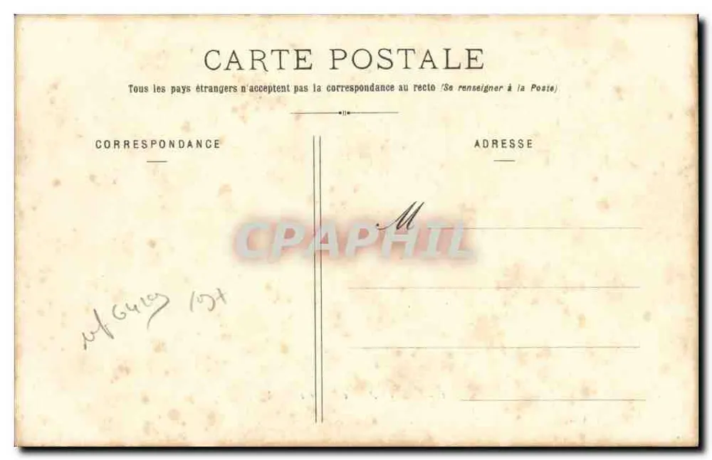 Der Admiral-Aube, Panzerschiff — Sammlung P. B., Cherbourg - Rückseite