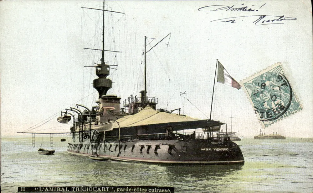 Der Admiral Trehouart — gepanzerte Küstenwache — Verlag H, Seriennummer H - Vorderseite