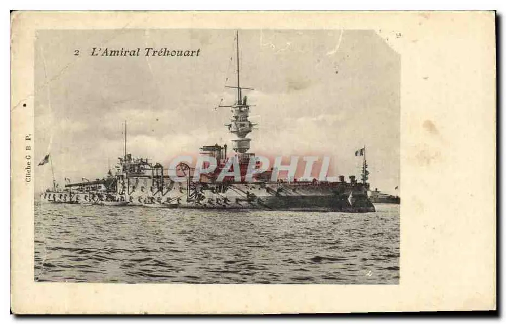 L'Amiral Tréhouart — croiseur de guerre — Cliché G. B. P. n°2 - Vorderseite