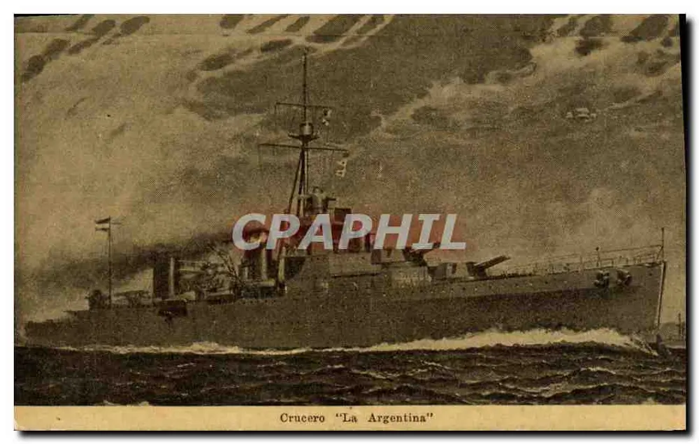 Kreuzer "La Argentina" — Argentinien — Tarjeta Postal República Argentina - Vorderseite