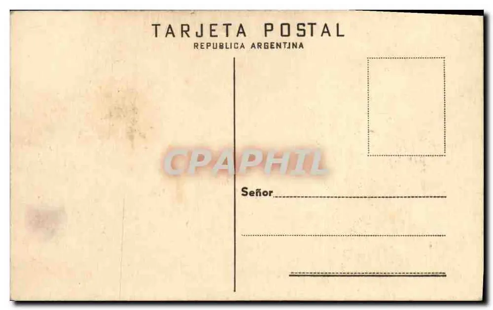 Kreuzer "La Argentina" — Argentinien — Tarjeta Postal República Argentina - Rückseite