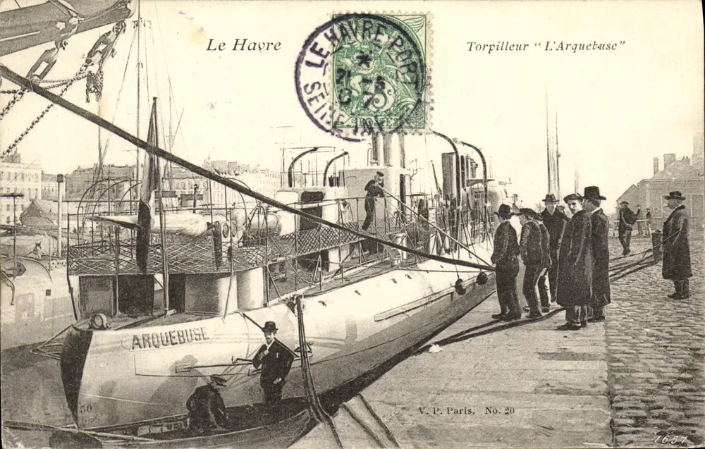 Le Havre — Torpedoboot "L'Arquebuse" — V.P. Paris, Nr. 20 - Vorderseite