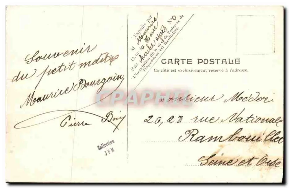 Le Havre — Torpedoboot "L'Arquebuse" — V.P. Paris, Nr. 20 - Rückseite