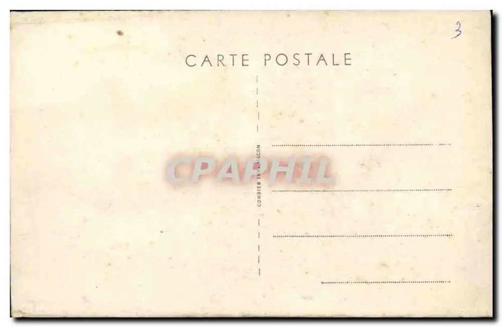 Porte-Avion « BÉARN » — navire de guerre français en mer — éditeur « CORBIER » - Verso