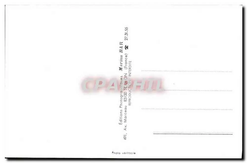BIDASSOA — L9004 — Marius Bar Phot Toulon - Verso