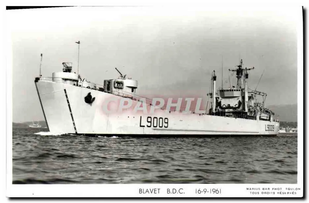 Statki wojenne — B.D.C. L9009 — Marius Bar Phot, Toulon - Awers