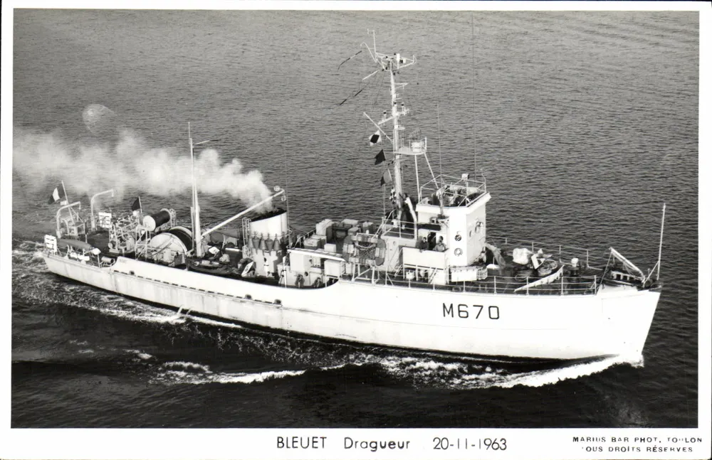 Bleuet Dragueur — 20-11-1963 — Marius Bar, Toulon - Frente