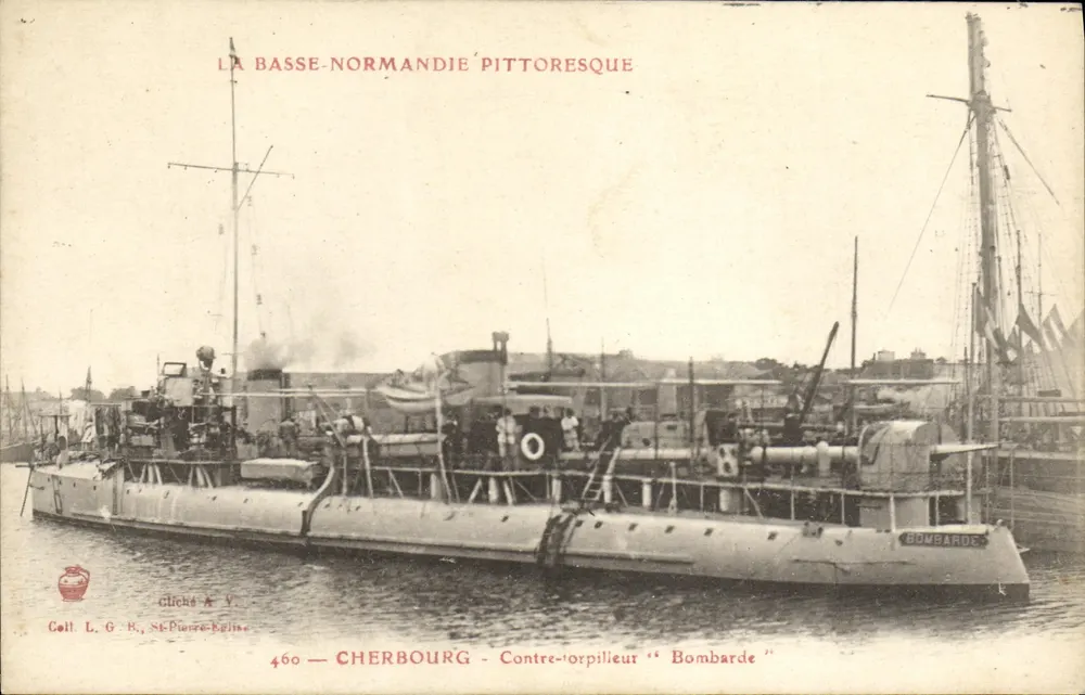Cherbourg — Torpedoboot "Bombarde" — Glicka A. V. - Vorderseite
