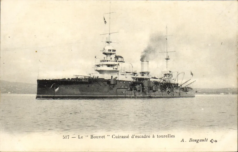 Der "Bouvet" — Panzerkreuzer mit Turm — A. Bougault n°517 - Vorderseite