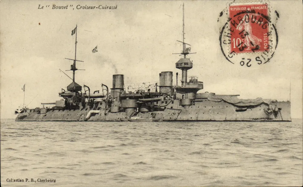 Der "Bouvet", Panzerkreuzer — Sammlung P. B., Cherbourg - Vorderseite