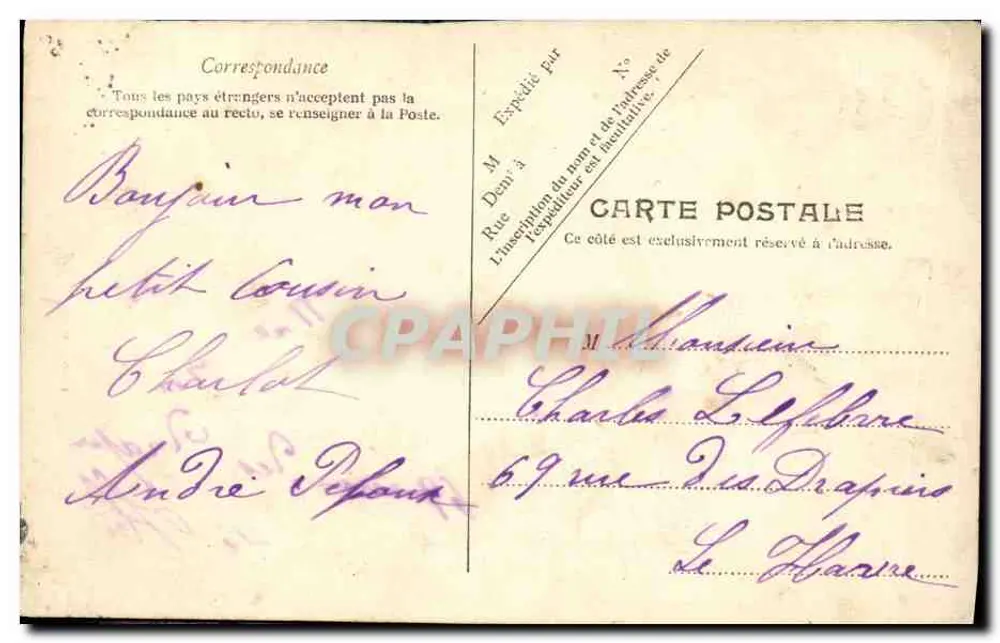 Französische Marine — « Le Bouvet » — V.P. Paris Nr. 11 - Rückseite