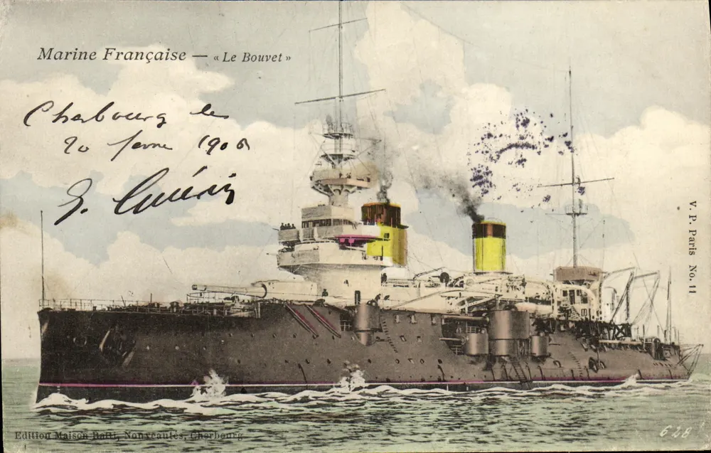 Französische Marine — « Le Bouvet » — Edition Maison Batti, Nonyeaulles, Cherbourg - Vorderseite