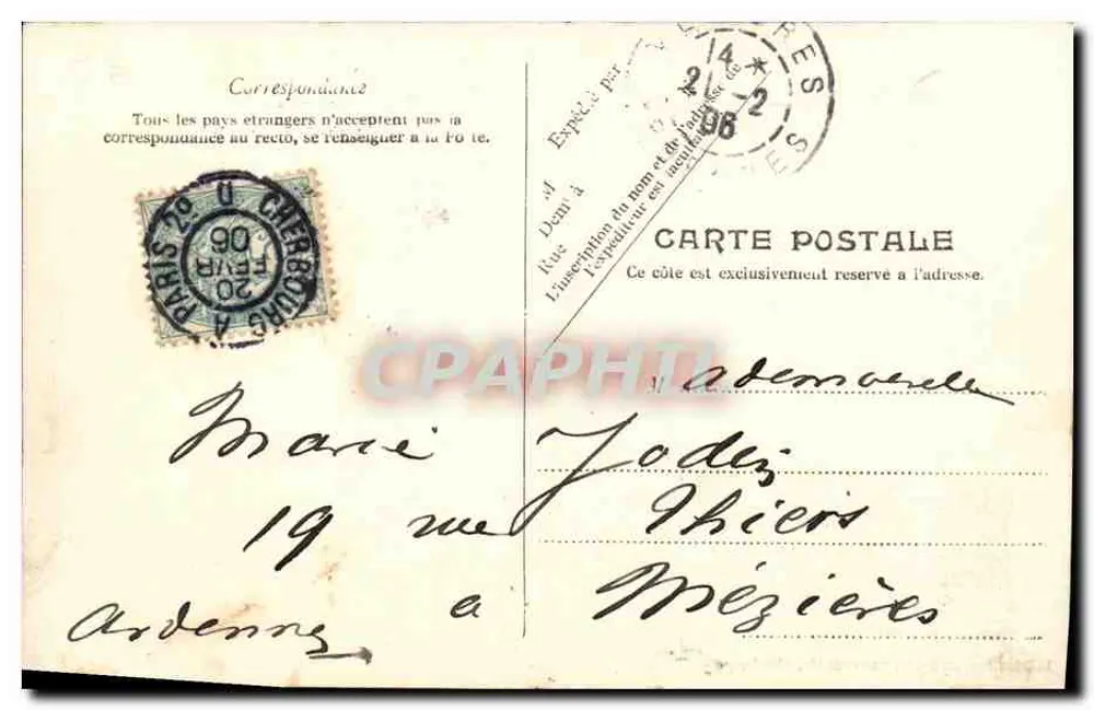 Französische Marine — « Le Bouvet » — Edition Maison Batti, Nonyeaulles, Cherbourg - Rückseite
