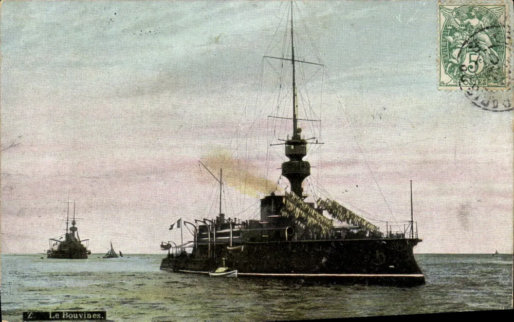 Le Bouvines — Navio de guerra — L.Y. & Cie - Frente