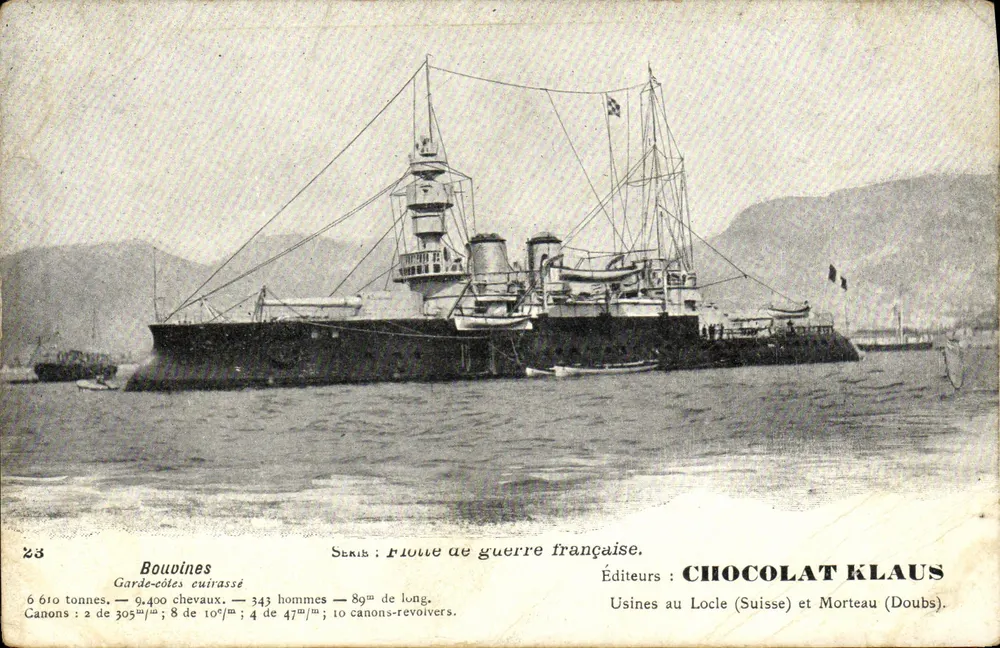 Bouvines — Cruiser de Guerra Francês — Editor CHOCOLAT KLAUS - Frente