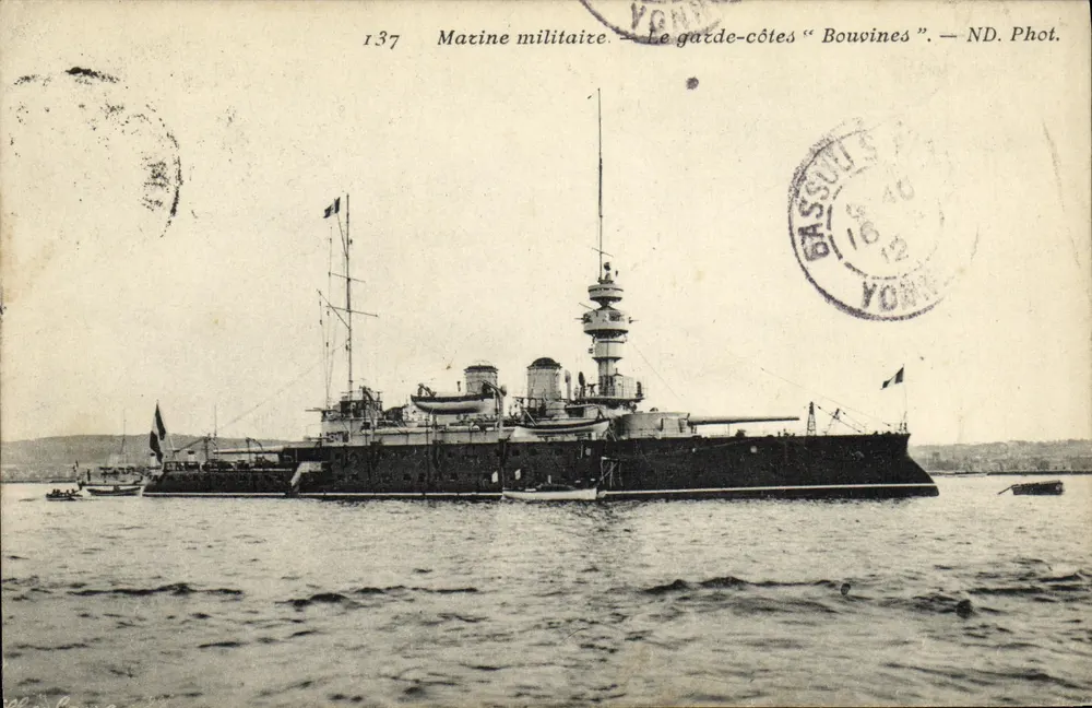 Die Küstenwache "Bouvines" — Militärflotte — ND. Foto Nr. 137 - Vorderseite