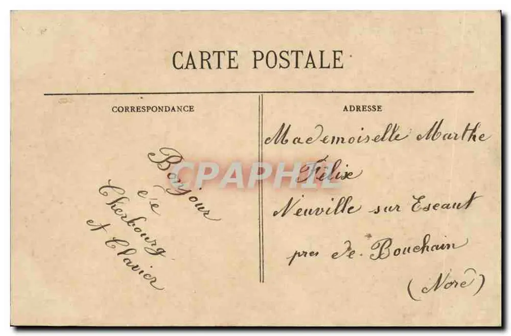 Der "Bouvines", Cuirassé Garde-Côtes — Sammlung P. B. Charbourg - Rückseite