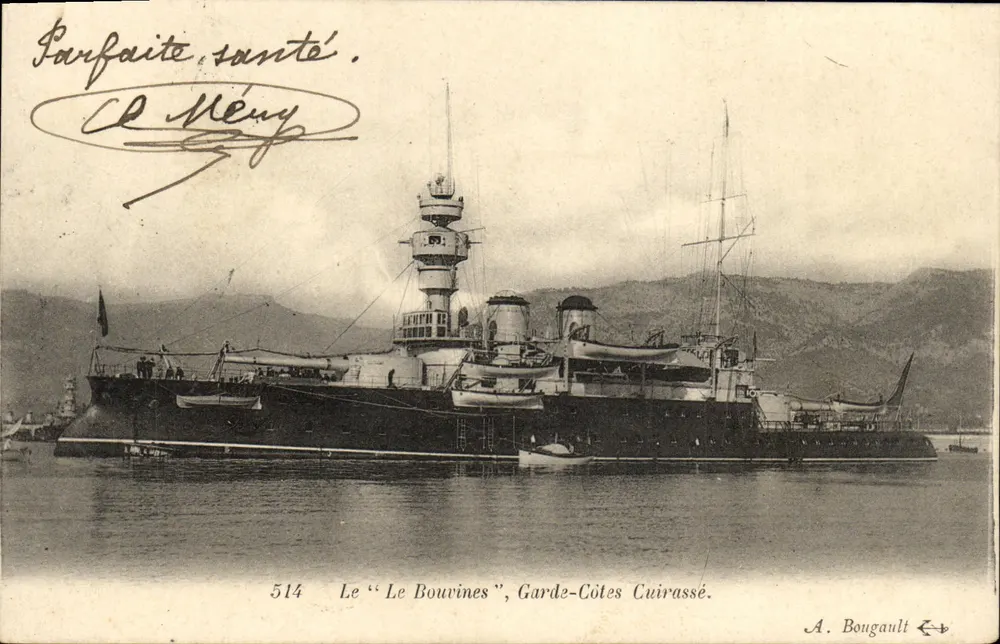 Das "Le Bouvines", gepanzerte Küstenwache — A. Bougault, n° 514 - Vorderseite