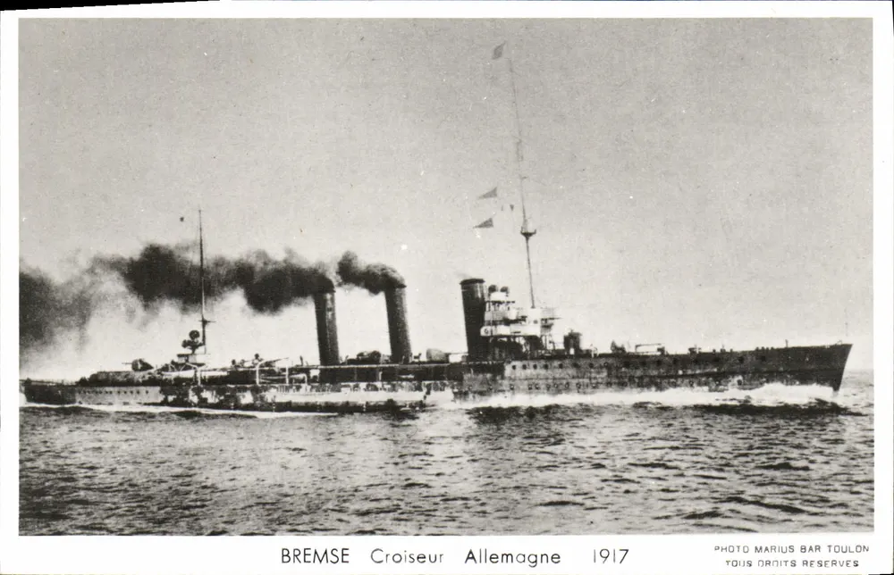 Brake — Deutscher Kreuzer 1917 — Foto Marius Bar Toulon - Vorderseite