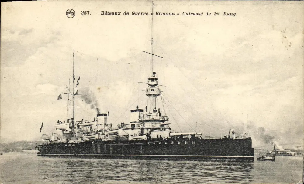 Kriegsschiff « Brennus » Schlachtschiff erster Klasse — P.N. 257 - Vorderseite