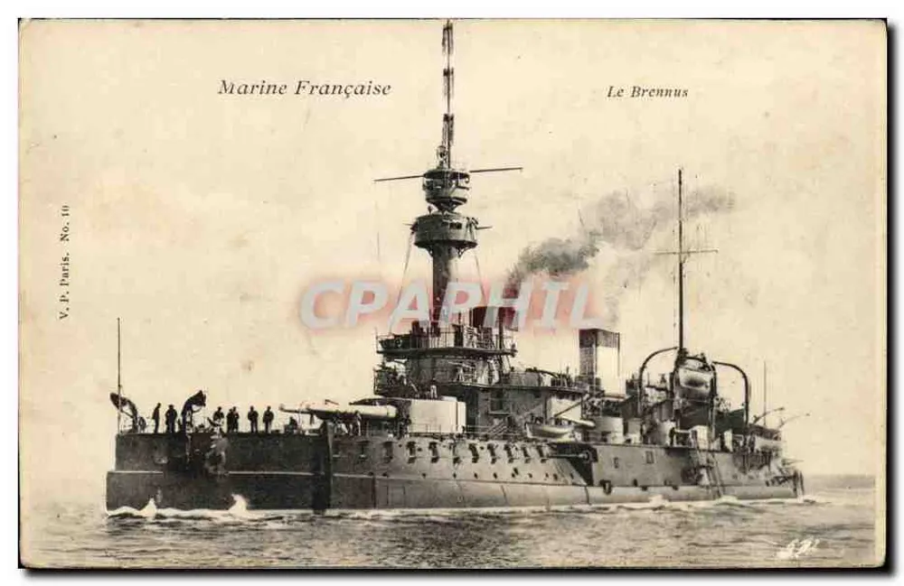 Le Brennus — Kreuzer der französischen Marine — V.P. Paris, Nr. 10 - Vorderseite