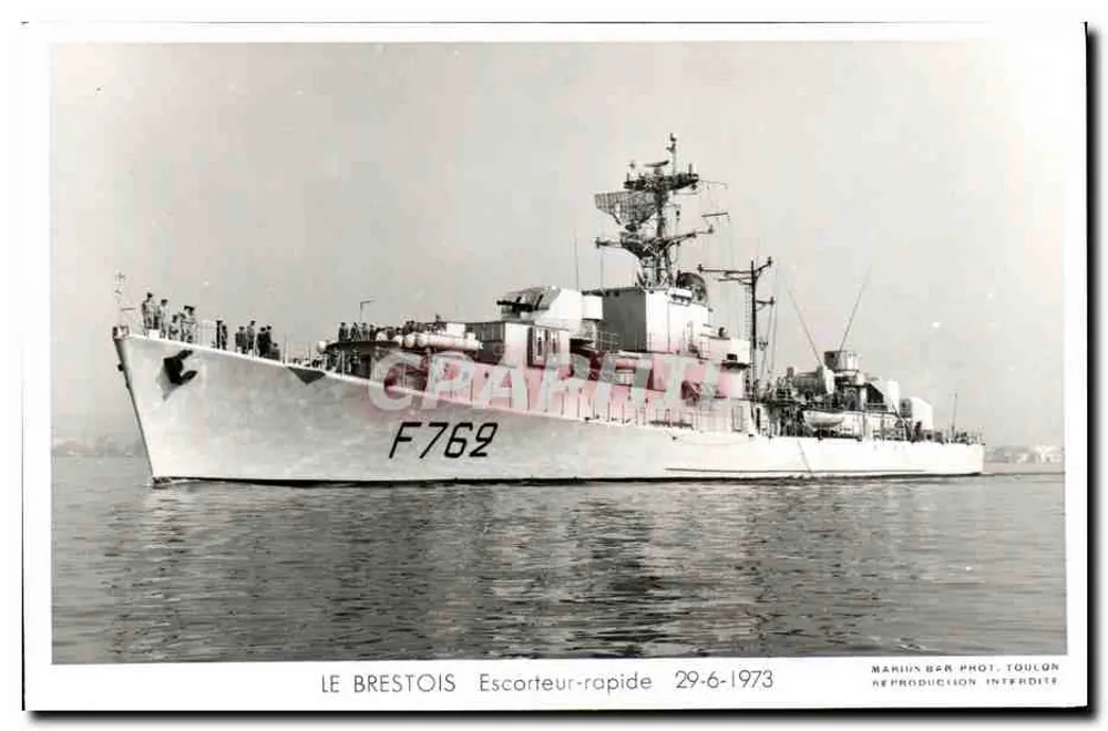 Le Brestois — Escorteur-rapide F762 — Marius Bar, Toulon - Vorderseite