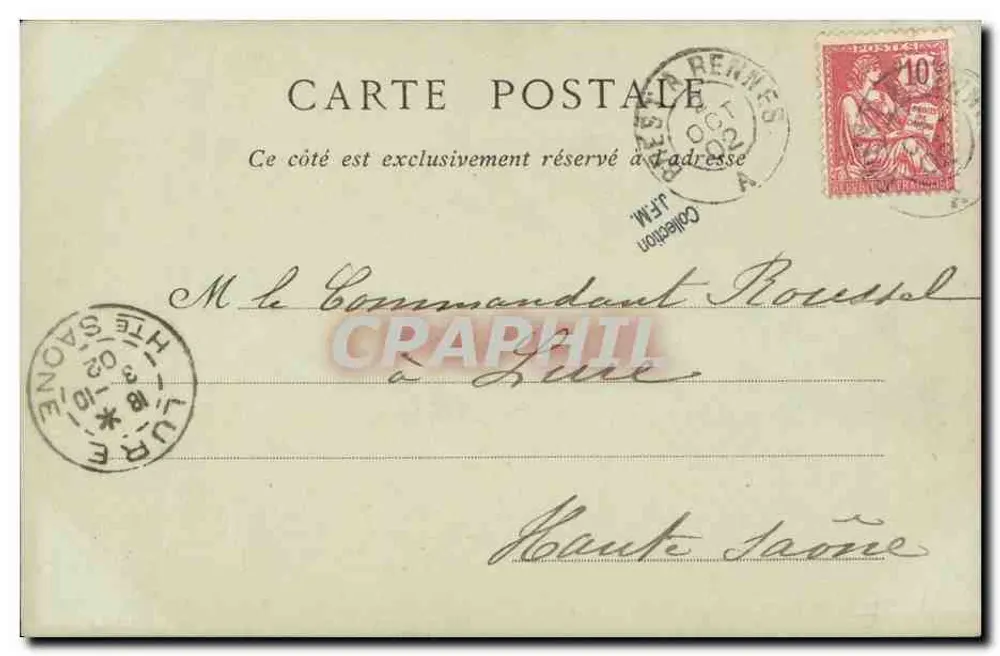 Le Bruix — Kreuzer der Marine — Sammlung ND. Fot. n°47 - Rückseite