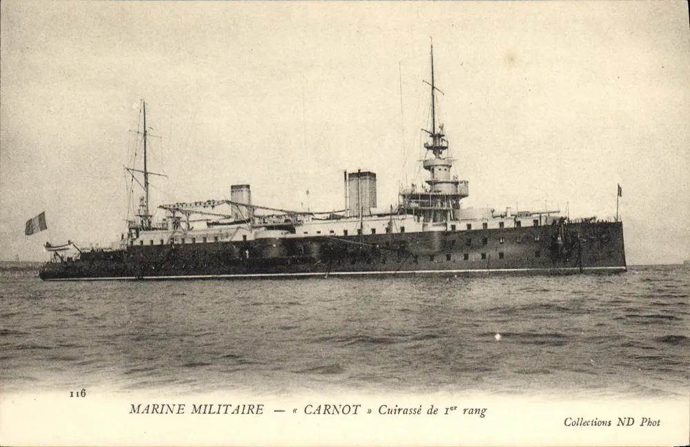 Militärische Marine — « Carnot » Schlachtschiff erster Klasse — Collections ND Phot - Vorderseite