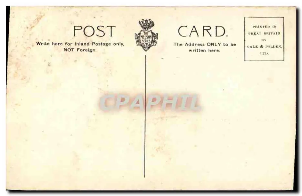 Französisches Kriegsschiff Carnot — 11,982 Tons — Verlag GALE & POLDEN, LTD. - Rückseite