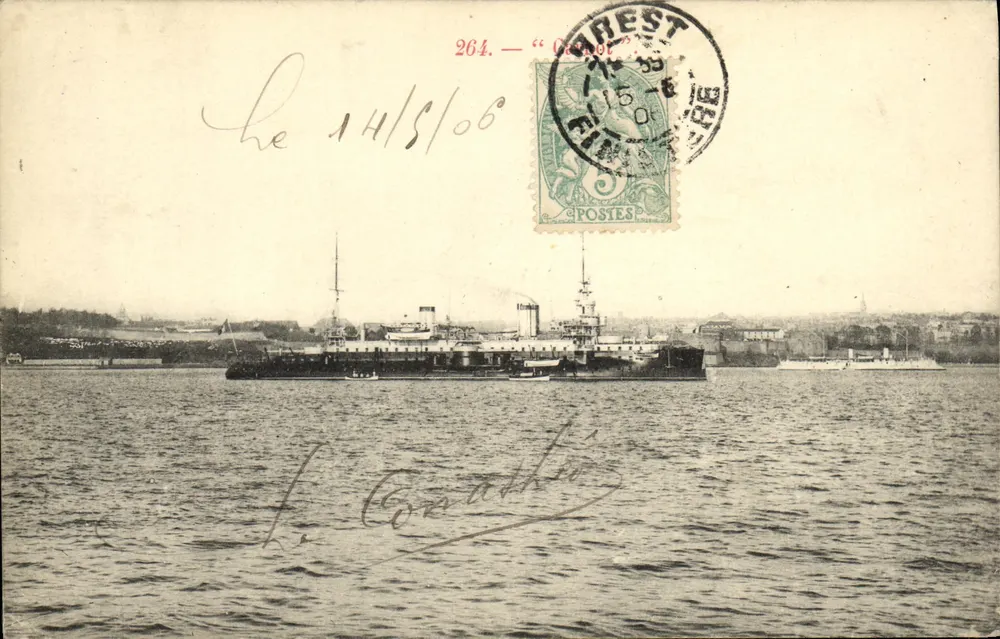 Militärschiff in Toulon — 264. — "Oktober" — Verlag nicht sichtbar - Vorderseite