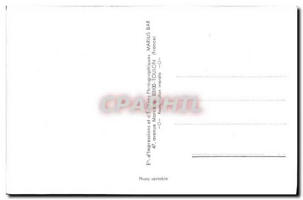 CASABIANCA — Flottenbegleiter — MARIUS BAR - Rückseite