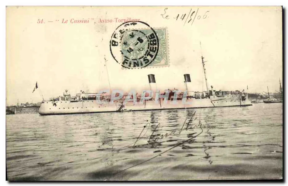 Le Cassini — Torpedoboot — unbekannter Verlag, Nr. 54 - Vorderseite