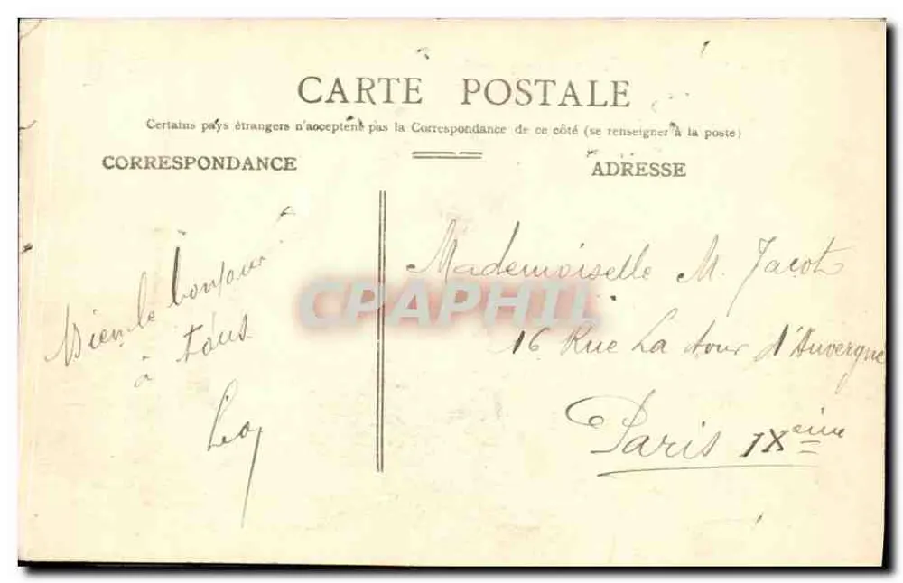 Le Cassini — Torpedoboot — unbekannter Verlag, Nr. 54 - Rückseite