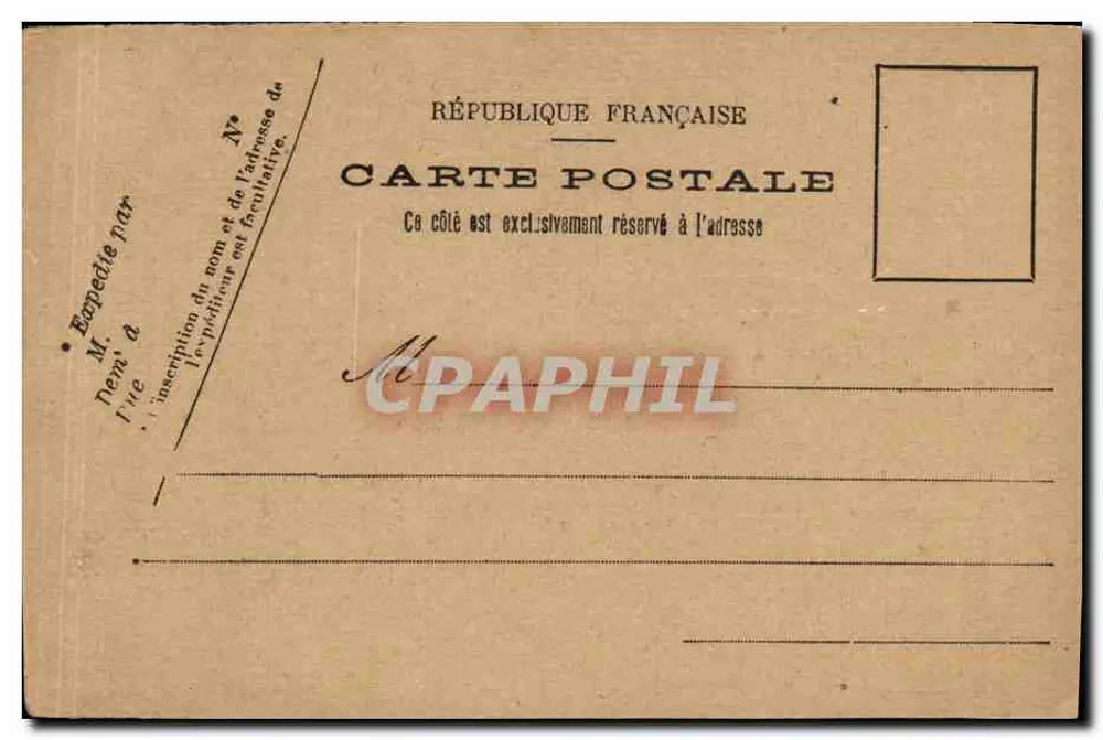 Le Couronne Impériale — Kriegsschiff am Kai — unbekannter Verlag - Rückseite