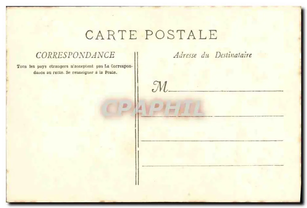 Der "Chanzy" Panzerkreuzer — französisches Kriegsschiff — Verlag A. Bougault, Nr. 516 - Rückseite