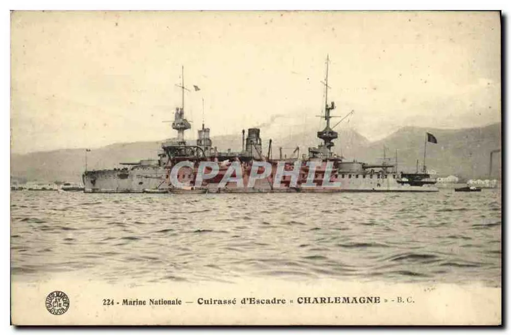 Schiff « CHARLEMAGNE » — Marine Nationale — B.C. — Nr. 224 - Vorderseite