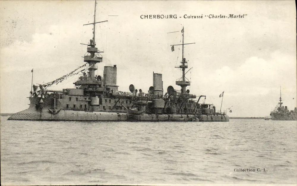 Cherbourg - Cuirassé "Charles-Martel" — Collection C. L. - Recto