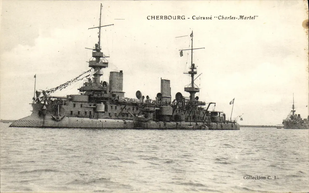 Cherbourg - Cegonha "Charles-Martel" — Coleção C. L. - Frente
