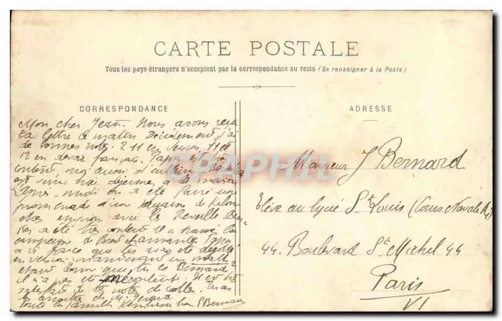 Der Kreuzer Chasseloup-Laubat — 2097 — H. Laurent, Port-Louis - Rückseite