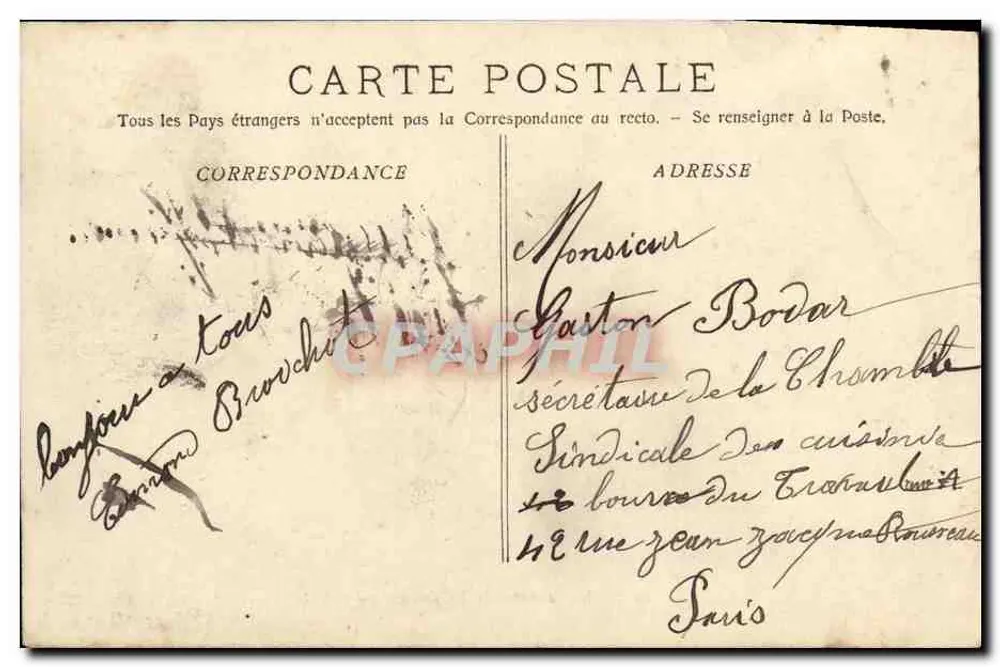 Das "Châteaurenault" Kriegsschiff der ersten Klasse — A. Bougault n°540 - Rückseite