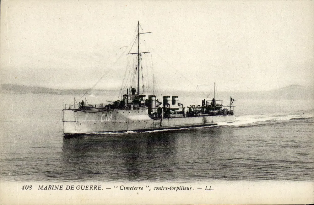 Cimetterre — Torpedoboot — LL — Kriegsmarine - Vorderseite