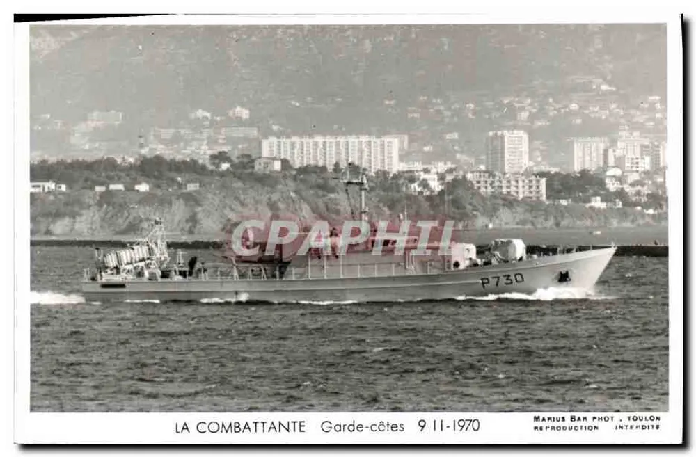 La Combattante — Guarda-costas — Marius Bar Fot. Toulon - Frente